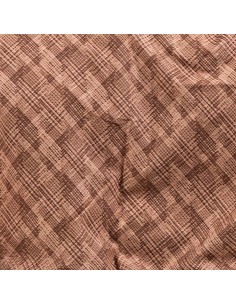 Beauty Home Σετ σεντόνια φανελένια μονά με λάστιχο Frida Art 12336 105x200+32 Κεραμιδί 2