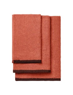 Beauty Home Σετ πετσέτες Art 3452 Σετ 3τμχ Κεραμιδί
