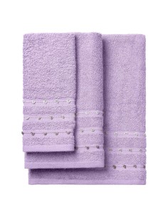 Beauty Home Σετ πετσέτες Art 3461 Σετ 3τμχ Λιλά