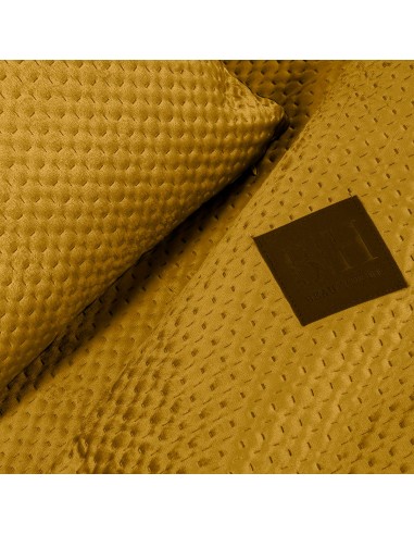 Beauty Home Ριχτάρι Velvety σετ 2τμχ Art 8412 (180x250+180x300) Ώχρα