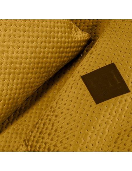 Beauty Home Ριχτάρι Velvety σετ 2τμχ Art 8412 (180x250+180x300) Ώχρα