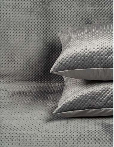Beauty Home Ριχτάρι Velvety σετ 2τμχ Art 8351 (180x250+180x300) Γκρι