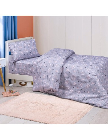 Beauty Home Σετ πάπλωμα μονό Queen Art 6215 160x240 Μωβ