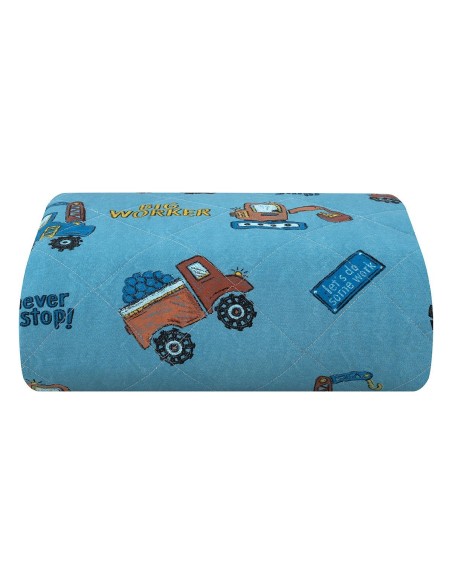 Beauty Home Kουβερλί μονό Factory Art 6216 160x240 Γαλάζιο