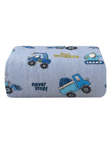 Beauty Home Kουβερλί μονό Tracker Art 6217 160x240 Γκρι