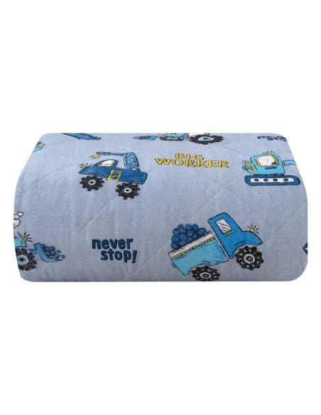 Beauty Home Kουβερλί μονό Tracker Art 6217 160x240 Γκρι