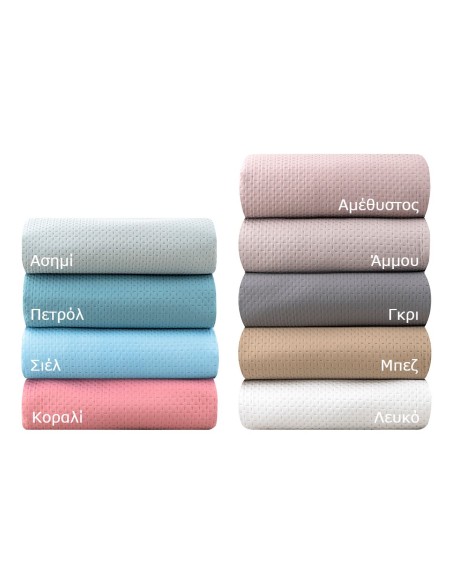 Beauty Home Κουβερλί μονό pre-washed Intence Art 12200 σε 9 αποχρώσεις 160x240