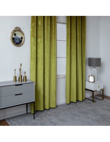 Beauty Home Κουρτίνα βελούδο σκίασης με 8 μεταλλικούς κρίκους Art 8399 140x270 Χρυσό