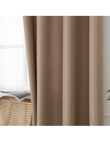 Beauty Home Κουρτίνα μεσαίας σκίασης με 8 μεταλλικούς κρίκους Effect Art 8443 140x270 Μπεζ