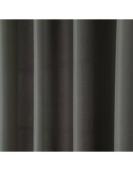 Beauty Home Κουρτίνα μεσαίας σκίασης με 8 μεταλλικούς κρίκους Effect Art 8443 140x270 Ανθρακί