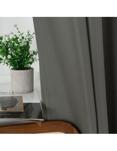 Beauty Home Κουρτίνα μεσαίας σκίασης με 8 μεταλλικούς κρίκους Effect Art 8443 140x270 Ανθρακί