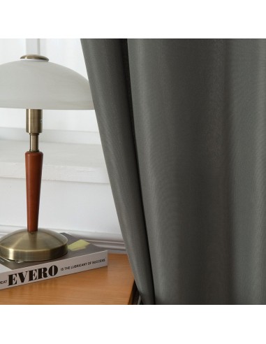 Beauty Home Κουρτίνα μεσαίας σκίασης με 8 μεταλλικούς κρίκους Effect Art 8443 140x270 Ανθρακί
