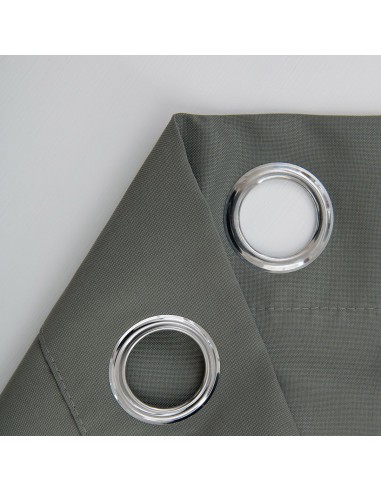 Beauty Home Κουρτίνα μεσαίας σκίασης με 8 μεταλλικούς κρίκους Effect Art 8443 140x270 Ανθρακί