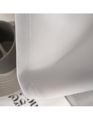 Beauty Home Κουρτίνα μεσαίας σκίασης με 8 μεταλλικούς κρίκους Effect Art 8443 140x270 Ασημί