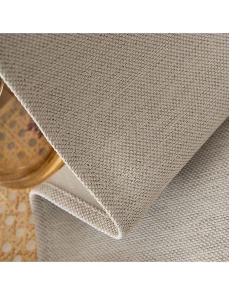Beauty Home Κουρτίνα Blackout Jacquard σκίασης με 8 μεταλλικούς κρίκους Glare Art 8444 140x270 Μπεζ