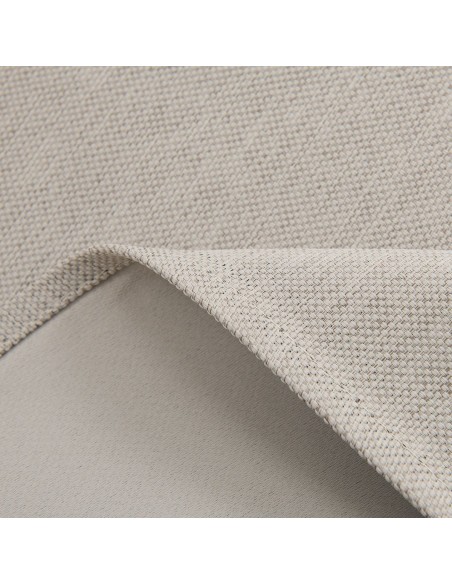 Beauty Home Κουρτίνα Blackout Jacquard σκίασης με 8 μεταλλικούς κρίκους Glare Art 8444 140x270 Μπεζ