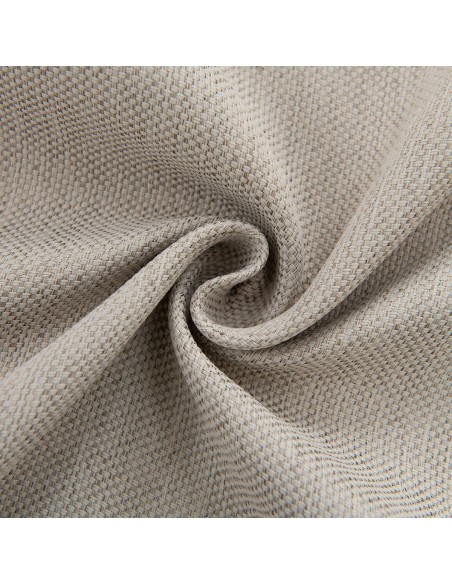 Beauty Home Κουρτίνα Blackout Jacquard σκίασης με 8 μεταλλικούς κρίκους Glare Art 8444 140x270 Μπεζ