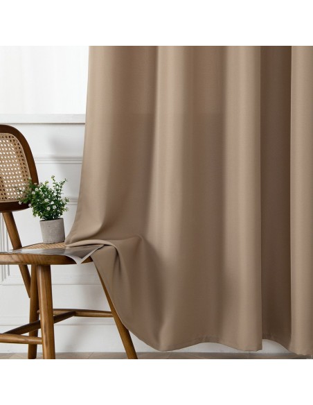 Beauty Home Ύφασμα κουρτίνας με το μέτρο μεσαίας σκίασης Effect Art 8443 Φ320 Μπεζ