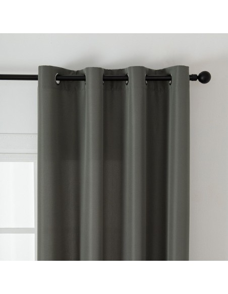 Beauty Home Ύφασμα κουρτίνας με το μέτρο μεσαίας σκίασης Effect Art 8443 Φ320 Ανθρακί