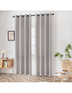 Beauty Home Ύφασμα κουρτίνας με το μέτρο μεσαίας σκίασης Effect Art 8443 Φ320 Ασημί 2