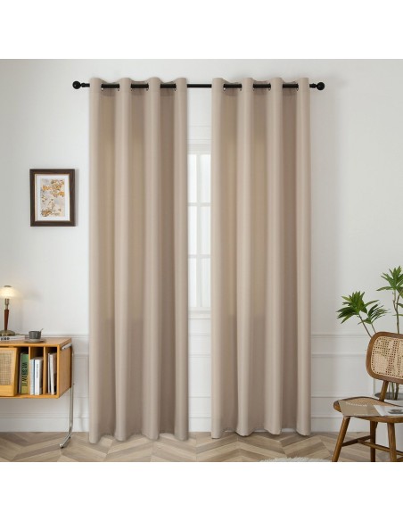 Beauty Home Ύφασμα κουρτίνας με το μέτρο μεσαίας σκίασης Effect Art 8443 Φ320 Άμμου