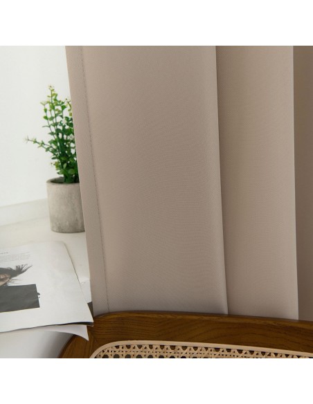 Beauty Home Ύφασμα κουρτίνας με το μέτρο μεσαίας σκίασης Effect Art 8443 Φ320 Άμμου