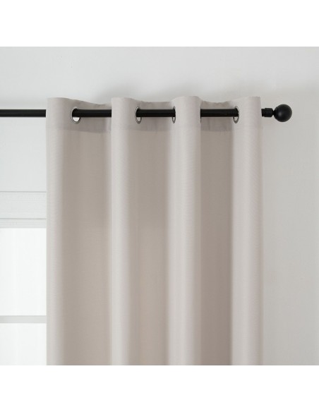 Beauty Home Ύφασμα κουρτίνας με το μέτρο μεσαίας σκίασης Effect Art 8443 Φ320 Εκρού