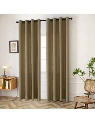 Beauty Home Ύφασμα κουρτίνας με το μέτρο μεσαίας σκίασης Effect Art 8443 Φ320 Λαδί