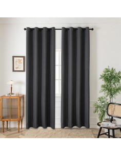 Beauty Home Ύφασμα κουρτίνας με το μέτρο Blackout jacquard σκίασης Glare Art 8444 Φ280 Ανθαρκί