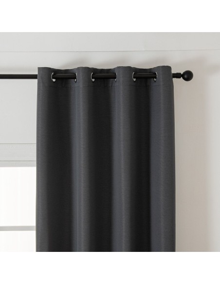 Beauty Home Ύφασμα κουρτίνας με το μέτρο Blackout jacquard σκίασης Glare Art 8444 Φ280 Ανθαρκί