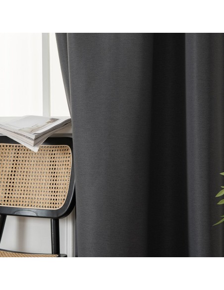 Beauty Home Ύφασμα κουρτίνας με το μέτρο Blackout jacquard σκίασης Glare Art 8444 Φ280 Ανθαρκί