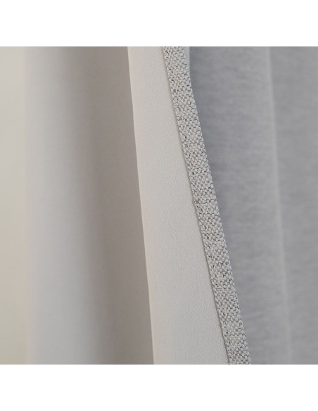 Beauty Home Ύφασμα κουρτίνας με το μέτρο Blackout jacquard σκίασης Glare Art 8444 Φ280 Γκρι