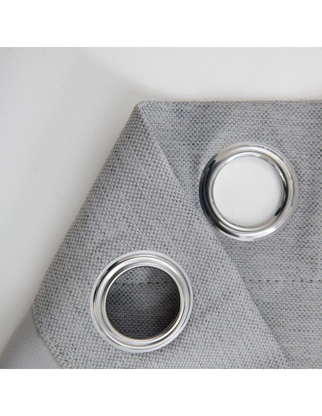 Beauty Home Ύφασμα κουρτίνας με το μέτρο Blackout jacquard σκίασης Glare Art 8444 Φ280 Γκρι