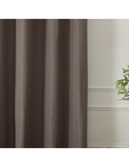 Beauty Home Ύφασμα κουρτίνας με το μέτρο Blackout jacquard σκίασης Glare Art 8444 Φ280 Μόκα