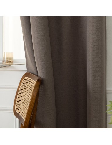 Beauty Home Ύφασμα κουρτίνας με το μέτρο Blackout jacquard σκίασης Glare Art 8444 Φ280 Μόκα