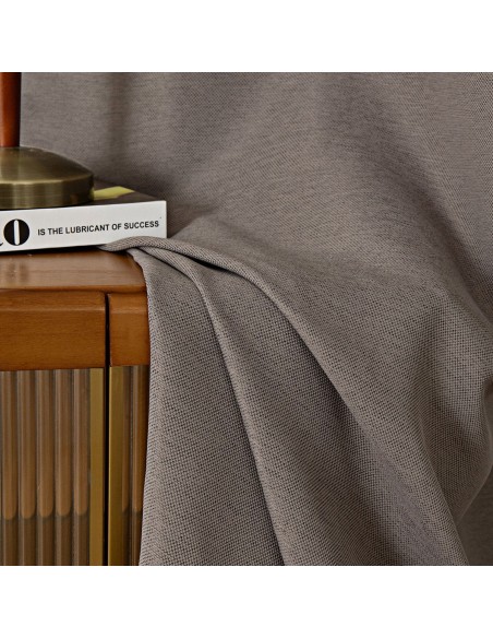 Beauty Home Ύφασμα κουρτίνας με το μέτρο Blackout jacquard σκίασης Glare Art 8444 Φ280 Μόκα