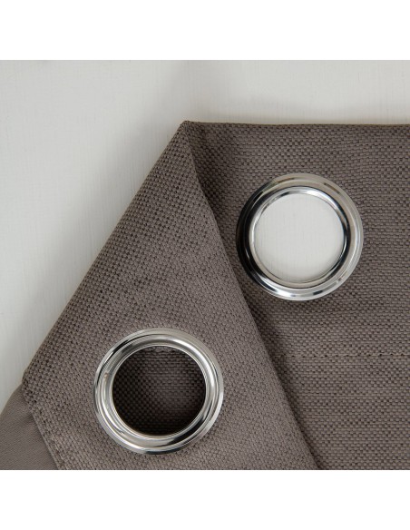 Beauty Home Ύφασμα κουρτίνας με το μέτρο Blackout jacquard σκίασης Glare Art 8444 Φ280 Μόκα