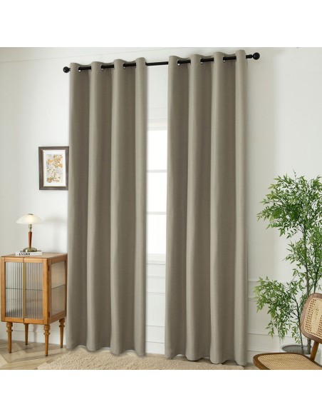 Beauty Home Ύφασμα κουρτίνας με το μέτρο Blackout jacquard σκίασης Glare Art 8444 Φ280 Άμμου