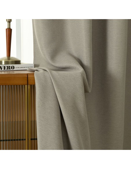 Beauty Home Ύφασμα κουρτίνας με το μέτρο Blackout jacquard σκίασης Glare Art 8444 Φ280 Άμμου