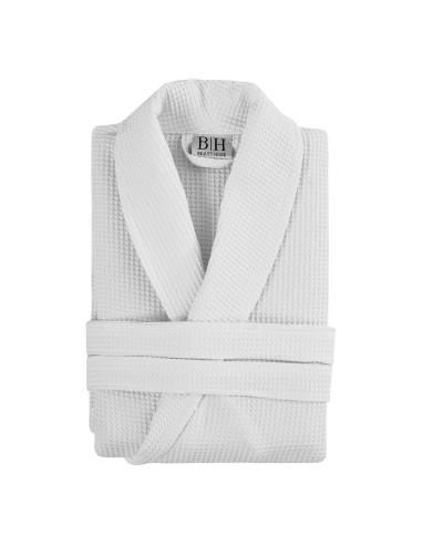 Beauty Home Μπουρνούζι Support πικέ με γιακά Art Ε3053 50%Cot-50%Pol 210gsm Large Λευκό