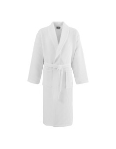 Beauty Home Μπουρνούζι Support πικέ με γιακά  50%Cot-50%Pol 210gsm Λευκό