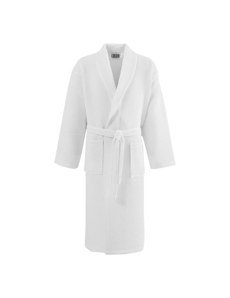 Beauty Home Μπουρνούζι Support πικέ με γιακά  50%Cot-50%Pol 210gsm Λευκό