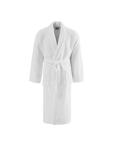 Beauty Home Μπουρνούζι Assist βελουτέ με γιακά Art Ε3054 55%Cot-45%Pol 300gsm Λευκό