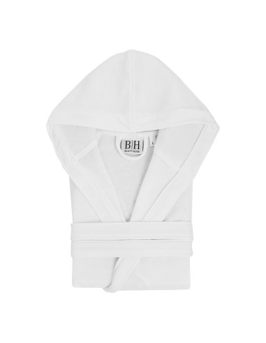 Beauty Home Μπουρνούζι Satisfaction ζακαρ με κουκούλα Art3055 80%Cot-20%Pol 270gsm Λευκό