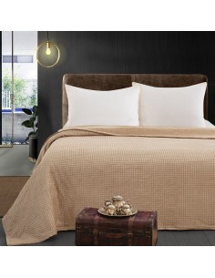 Beauty Home Κουβέρτα μονόχρωμη μονή Fleece Art 11550 160x220 Μπεζ