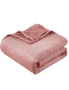 Beauty Home Κουβέρτα μονόχρωμη υπέρδιπλη Fleece Art 11551 220x240 Ροδακινί 2