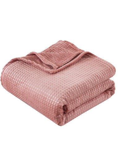 Beauty Home Κουβέρτα μονόχρωμη υπέρδιπλη Fleece Art 11551 220x240 Ροδακινί
