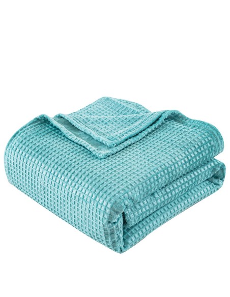 Beauty Home Κουβέρτα μονόχρωμη μονή Fleece Art 11554 160x220 Τυρκουαζ