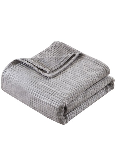Beauty Home Κουβέρτα μονόχρωμη μονή Fleece Art 11555 160x220 Γκρι