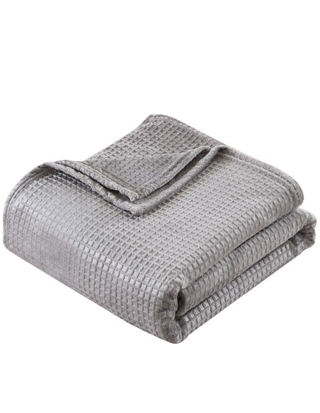 Beauty Home Κουβέρτα μονόχρωμη μονή Fleece Art 11555 160x220 Γκρι